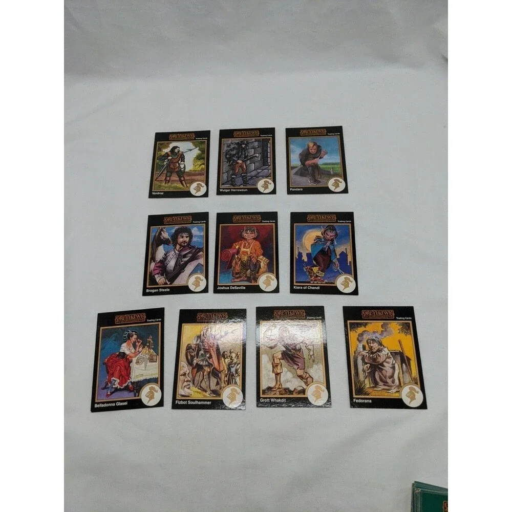 Lot Of (19) TSR 1992 Series Greyhawk Adventures Cards Gold Border